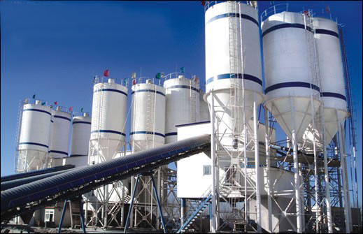 HZS concrete batching plant