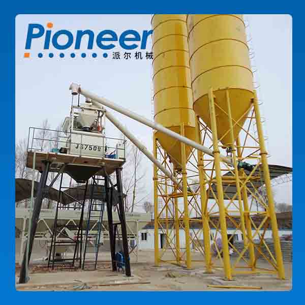 HZS50 concrete batching plant 